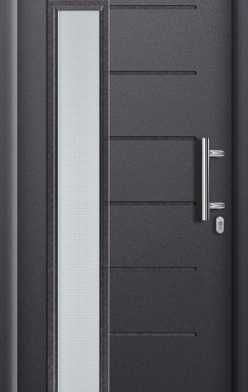 Входные двери Thermo 46 Hormann — Мотив 025 цвета серый антрацит