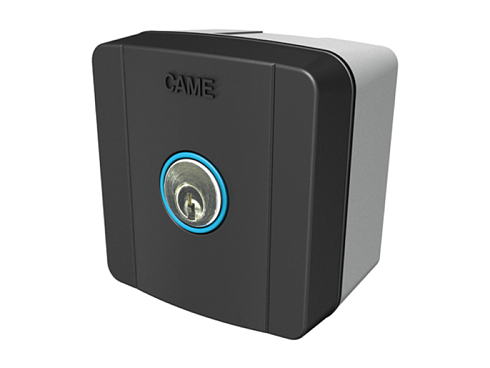 Купить ключ-выключатель накладной CAME SELC1FDG с синей подсветкой с доставкой и установкой в Аксае
