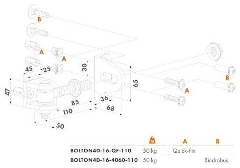 Купить Прикручиваемая петля Locinox (Бельгия) BOLTON4D-16-QF — для калитки и ворот в Аксае